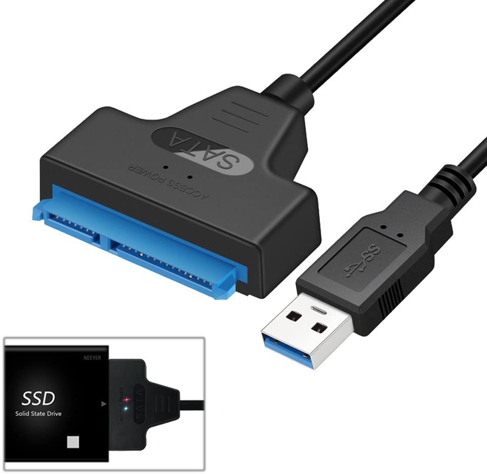 Cable SATA a USB, USB 3.0 SATAIII adaptador de disco duro para SSD