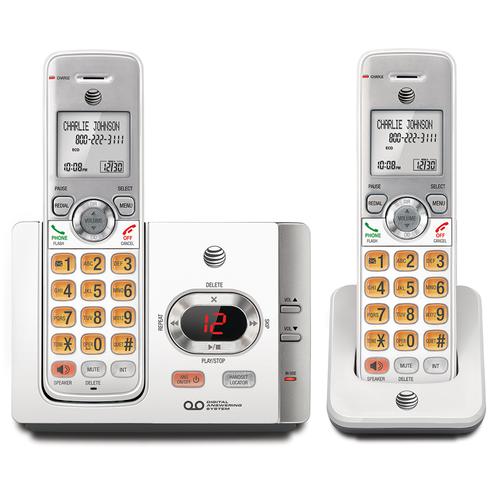 Kit de 2 telefonos inalambricos Kit de telefonos digitales Telefono para  oficina Telefono para Casa Paquete de 2 piezas